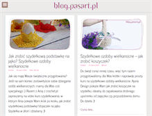 Tablet Screenshot of blog.pasart.pl